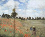 Claude Monet Poppy Field near Argenteuil oil painting reproduction